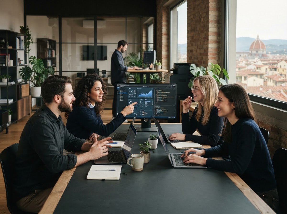 Smart Futura AI team al lavoro sull'analisi dei dati